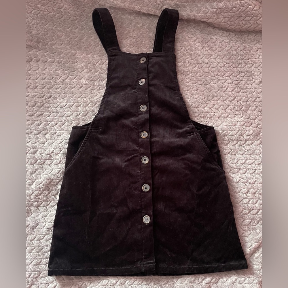 Black corduroy dress